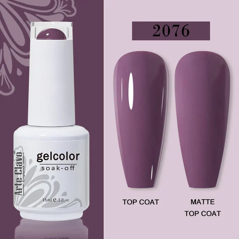 Arte Clavo 15ml Gel Nail Polish – 72 Color Soak-Off UV LED Varnish for Nail Art - Image 78
