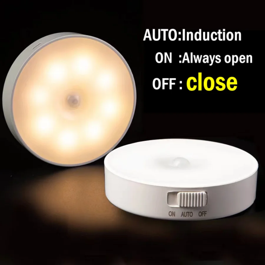 Motion Sensor LED Night Light – USB Rechargeable Lamp for Hallway & Bedroom - Image 5
