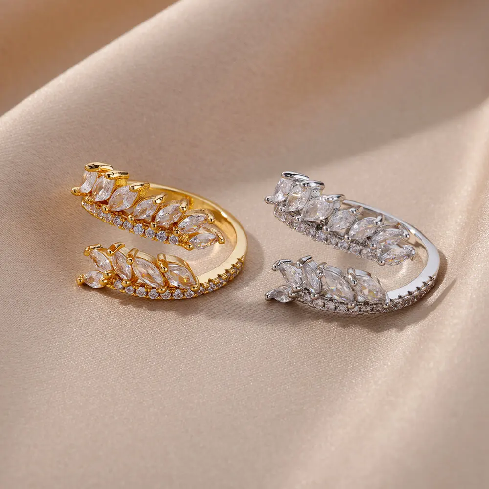 Luxury Korean Stainless Steel Copper Zircon Ring – Trendy Unisex Birthday Gift - Image 9