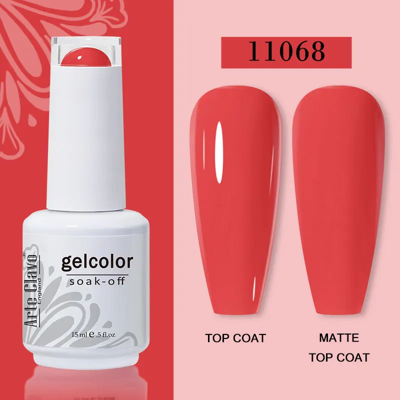 Arte Clavo 15ml Gel Nail Polish – 72 Color Soak-Off UV LED Varnish for Nail Art - Image 41