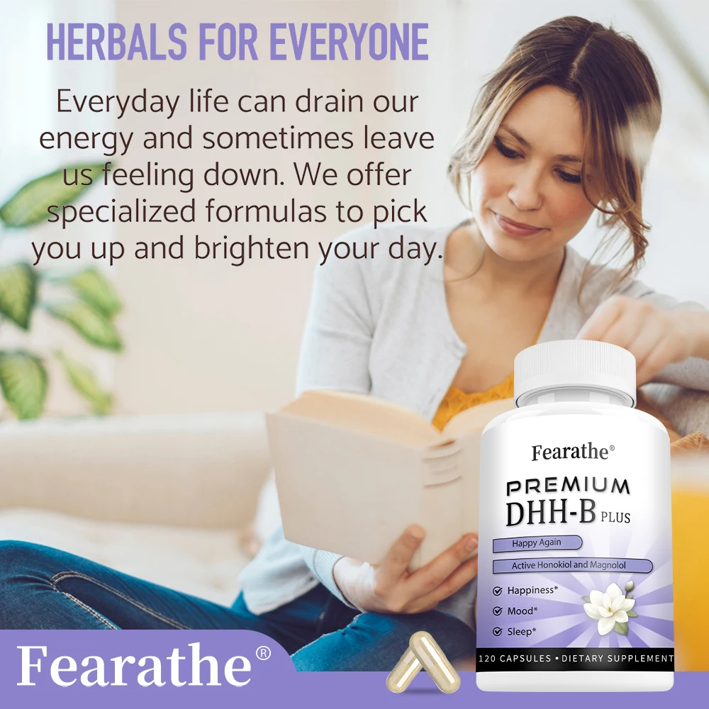 DHH-B Supplement with Magnolia Bark & Ashwagandha for Mood, Sleep & Stress Relief - Image 3