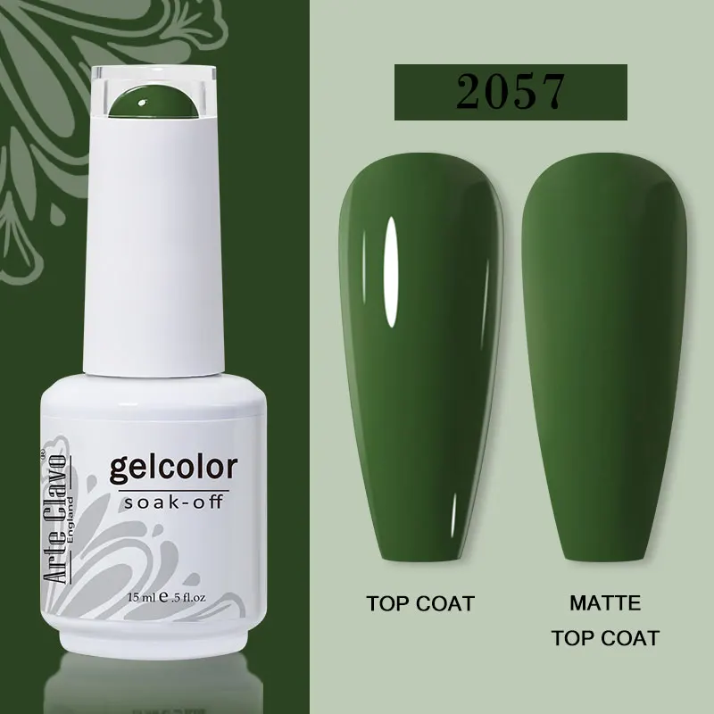 Arte Clavo 15ml Gel Nail Polish – 72 Color Soak-Off UV LED Varnish for Nail Art - Image 100