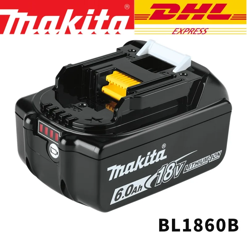 Makita 18V 6000mAh Lithium ion Rechargeable Battery 18v drill Replacement Batteries BL1860 BL1830 BL1850 With DC18RC 3A Charger - Image 16