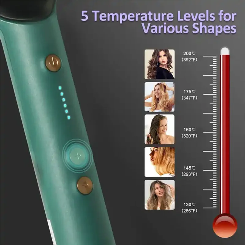 2-in-1 Hair Straightener Ceramic Hot Comb – Electric Straightening Brush with Negative Ion - Image 4