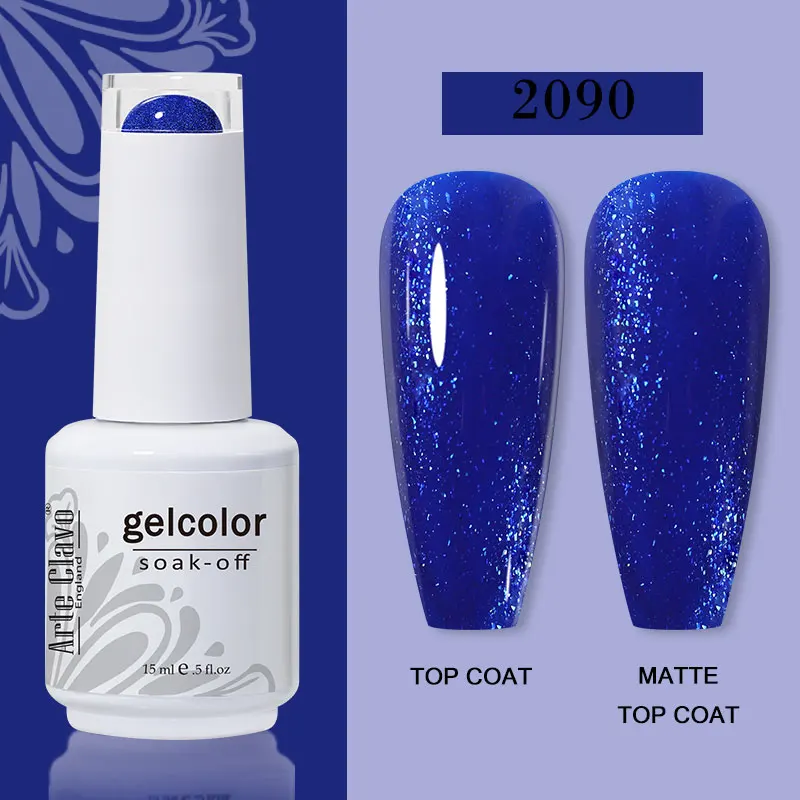 Arte Clavo 15ml Gel Nail Polish – 72 Color Soak-Off UV LED Varnish for Nail Art - Image 49