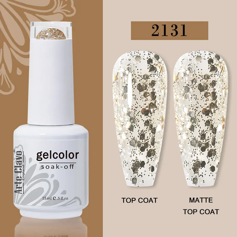 Arte Clavo 15ml Gel Nail Polish – 72 Color Soak-Off UV LED Varnish for Nail Art - Image 68