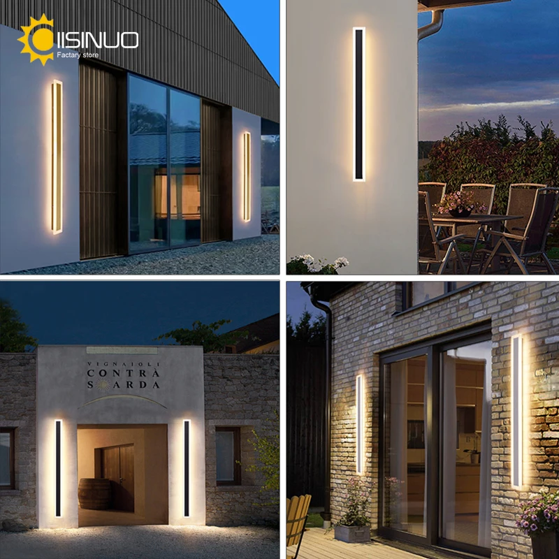 Outdoor LED Wall Lamp – Waterproof Linear Porch Light for Garden & Garage - Image 5