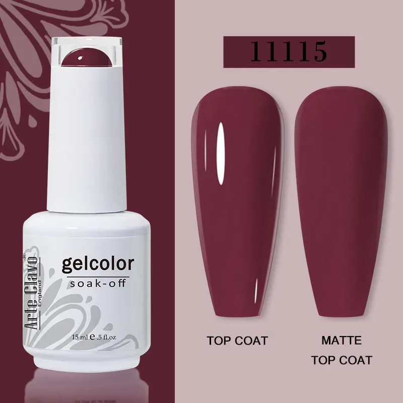 Arte Clavo 15ml Gel Nail Polish – 72 Color Soak-Off UV LED Varnish for Nail Art - Image 26