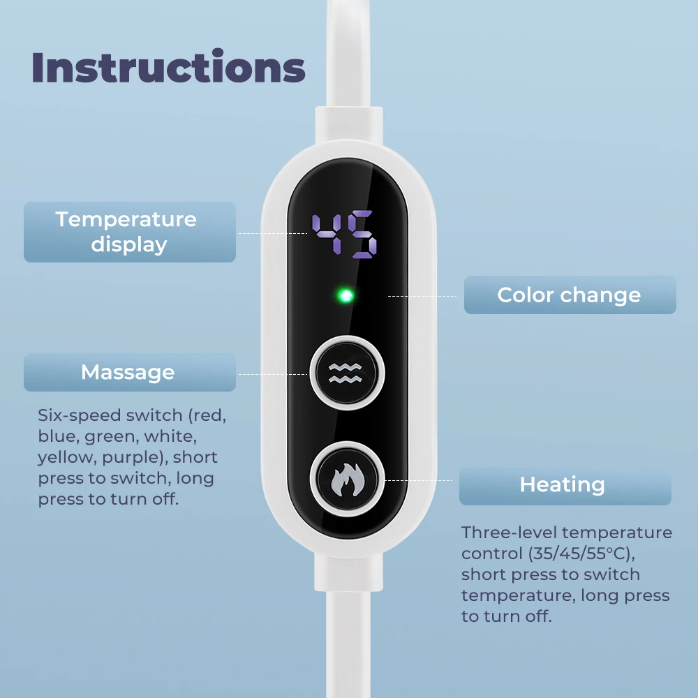 Electric Heated Eye Mask – USB Steam Therapy, Adjustable Heat & Timer - Image 5