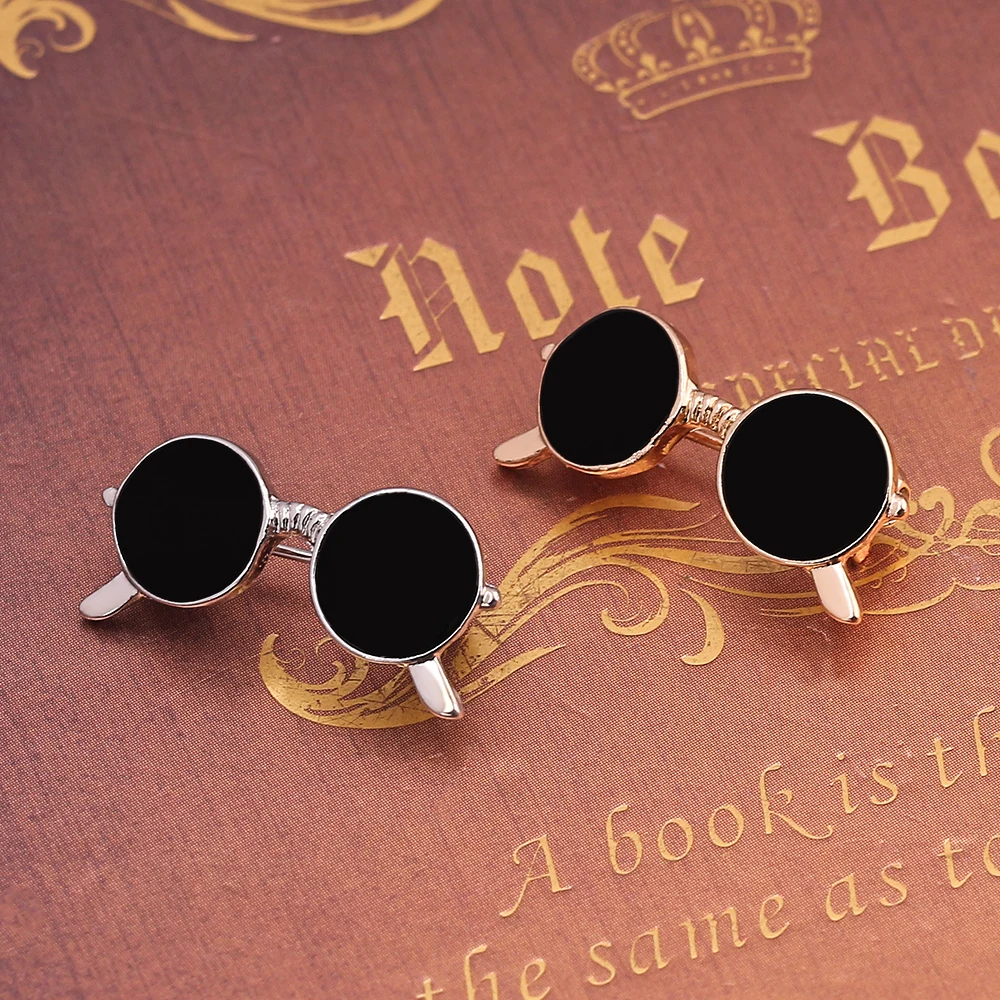 Mini Enamel Glasses Sunglasses Pins Brooches - Image 5