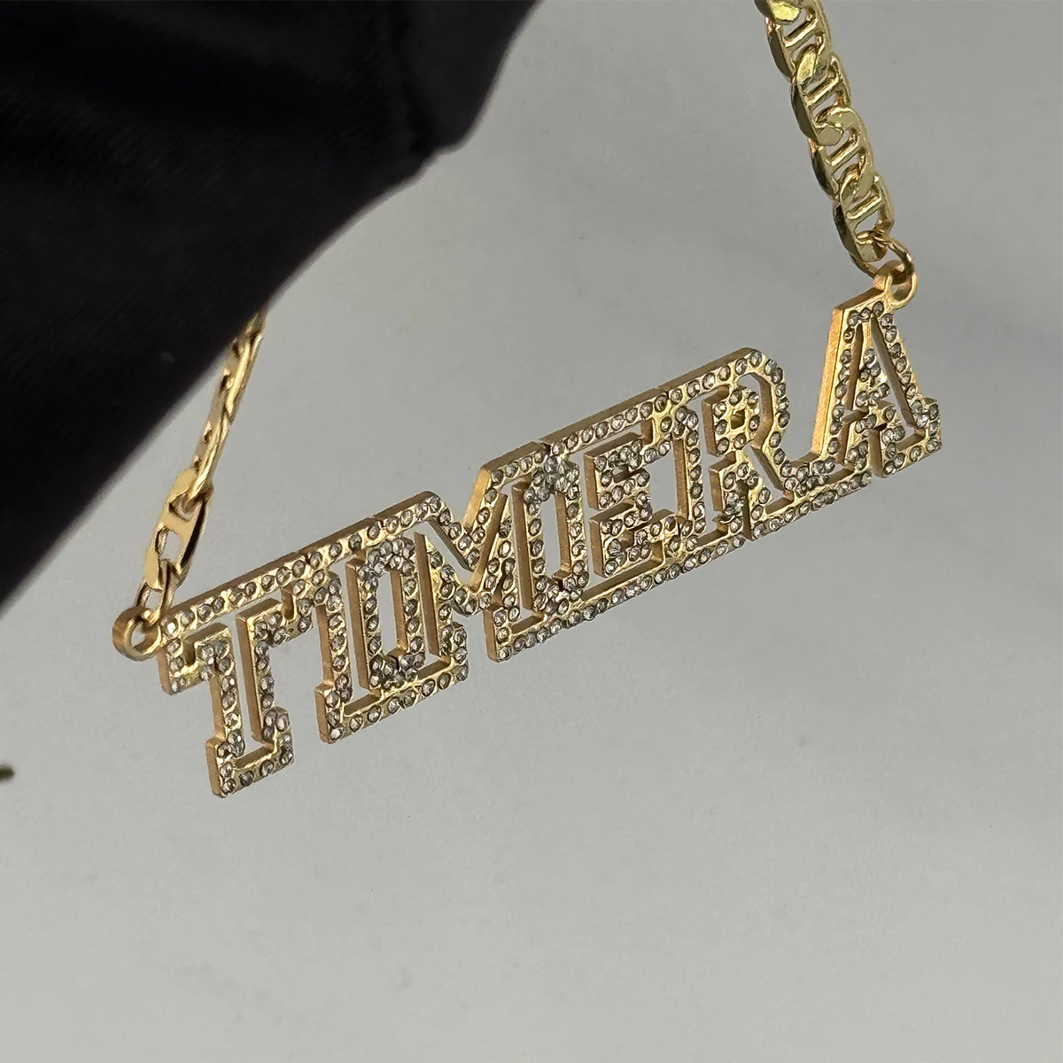 Custom Name Necklace Personalized Hollow Diamond Letters Hip Hop Jewelry Gift - Image 5