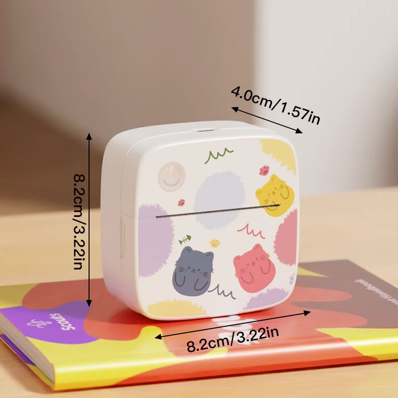 D2 D3 Error Printing Machine Portable Printer Thermal Paper Labels Maker Kids Toys Gifts Mini Printers for Photo Printing - Image 3