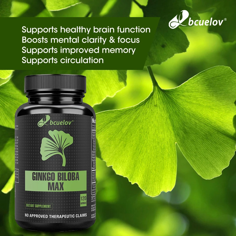 Ginkgo Biloba 240 mg – Memory, Focus & Mental Clarity Booster, 120 Caps - Image 2