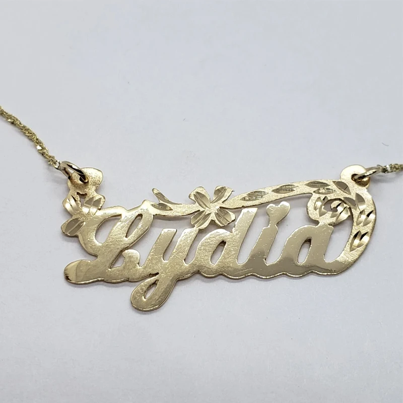 Personalized 18K Gold-Plated Name Necklace – Custom Pendant for Women - Image 3