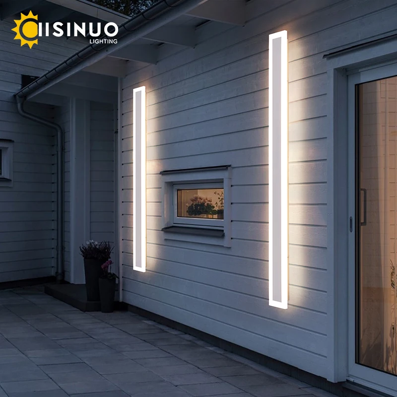 Outdoor LED Wall Lamp – Waterproof Linear Porch Light for Garden & Garage - Image 4