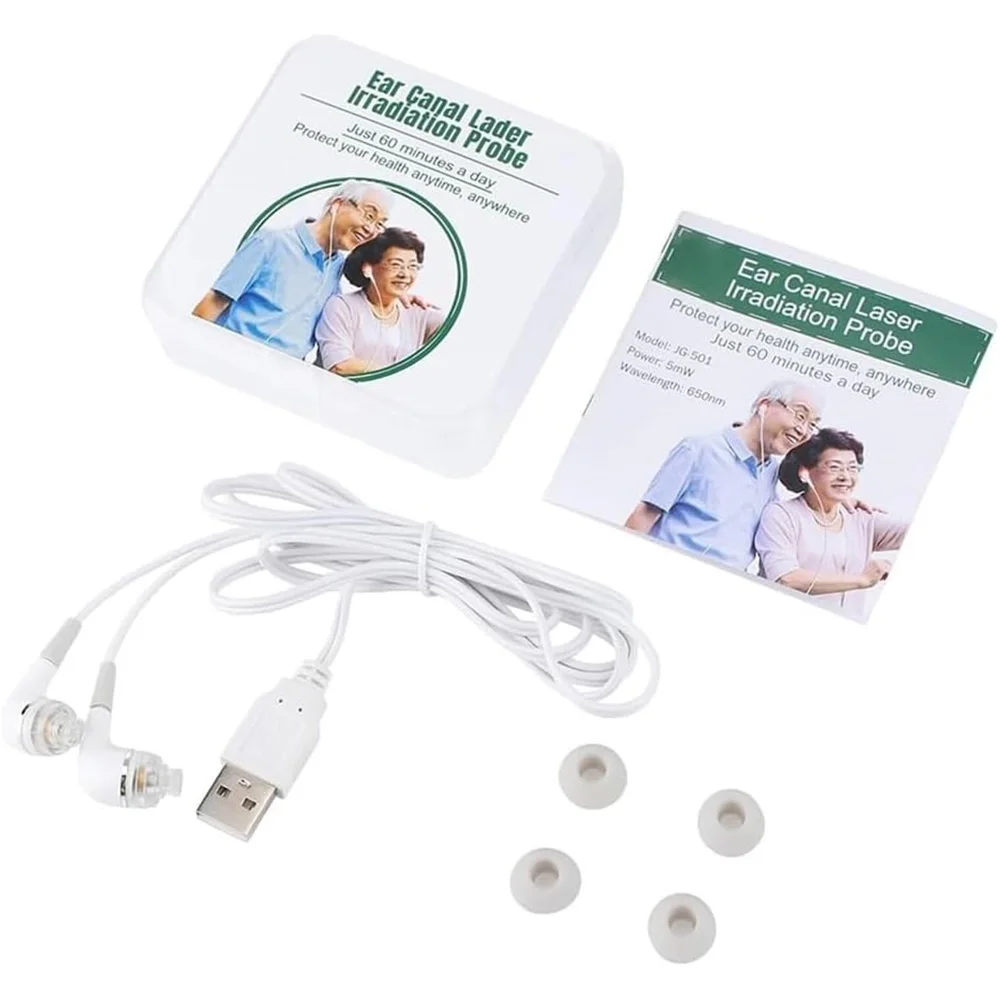 Tinnitus Ear Laser Therapy 650nm LLLT Earplug for Otitis & Hypertension - Image 7