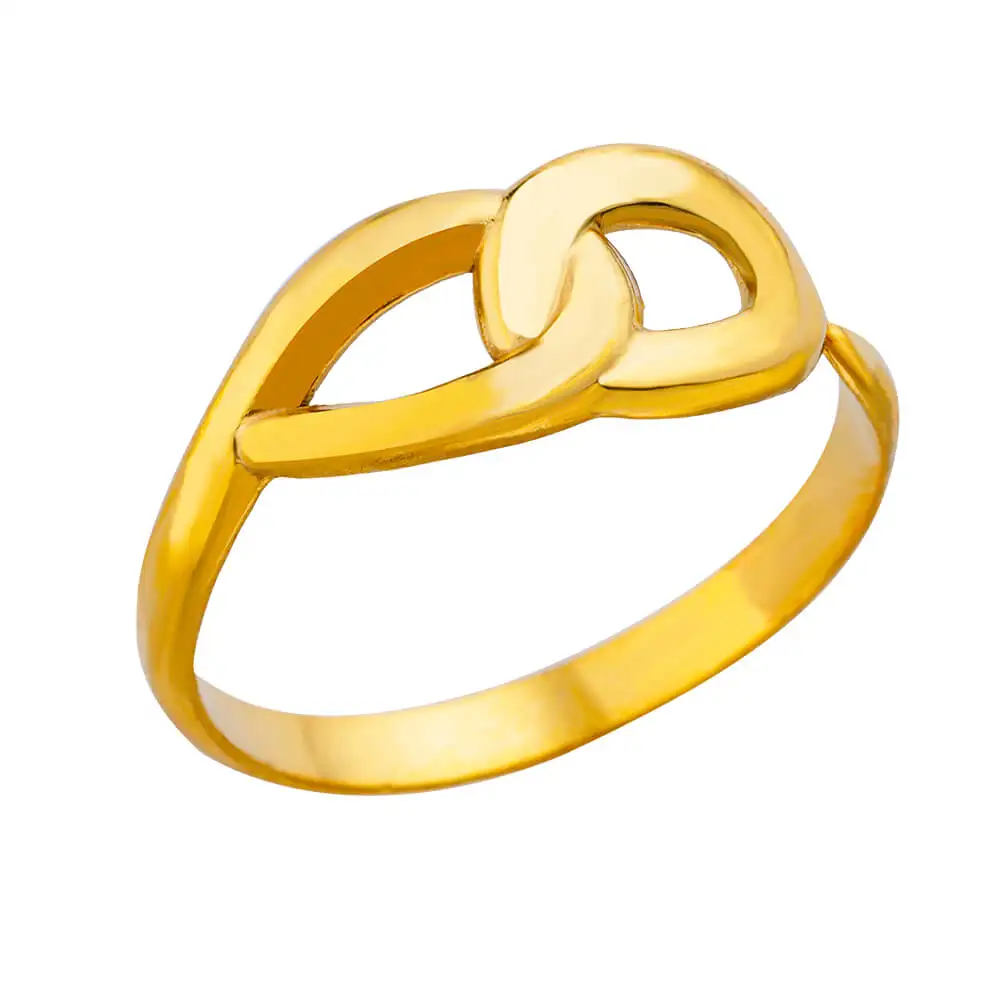 Stainless Steel Gold Vintage Evil Eye Hollow Adjustable Ring for Women - Image 7