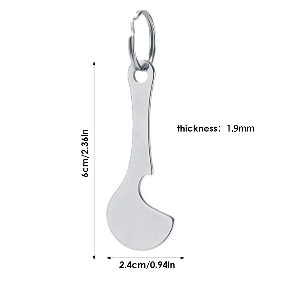 Stainless Steel Cart Tokens Trolley Unlock Release Key Cart Keychain Anti-Lost Key Ring Quarter Keychain For Shopping Trolley - Image 8