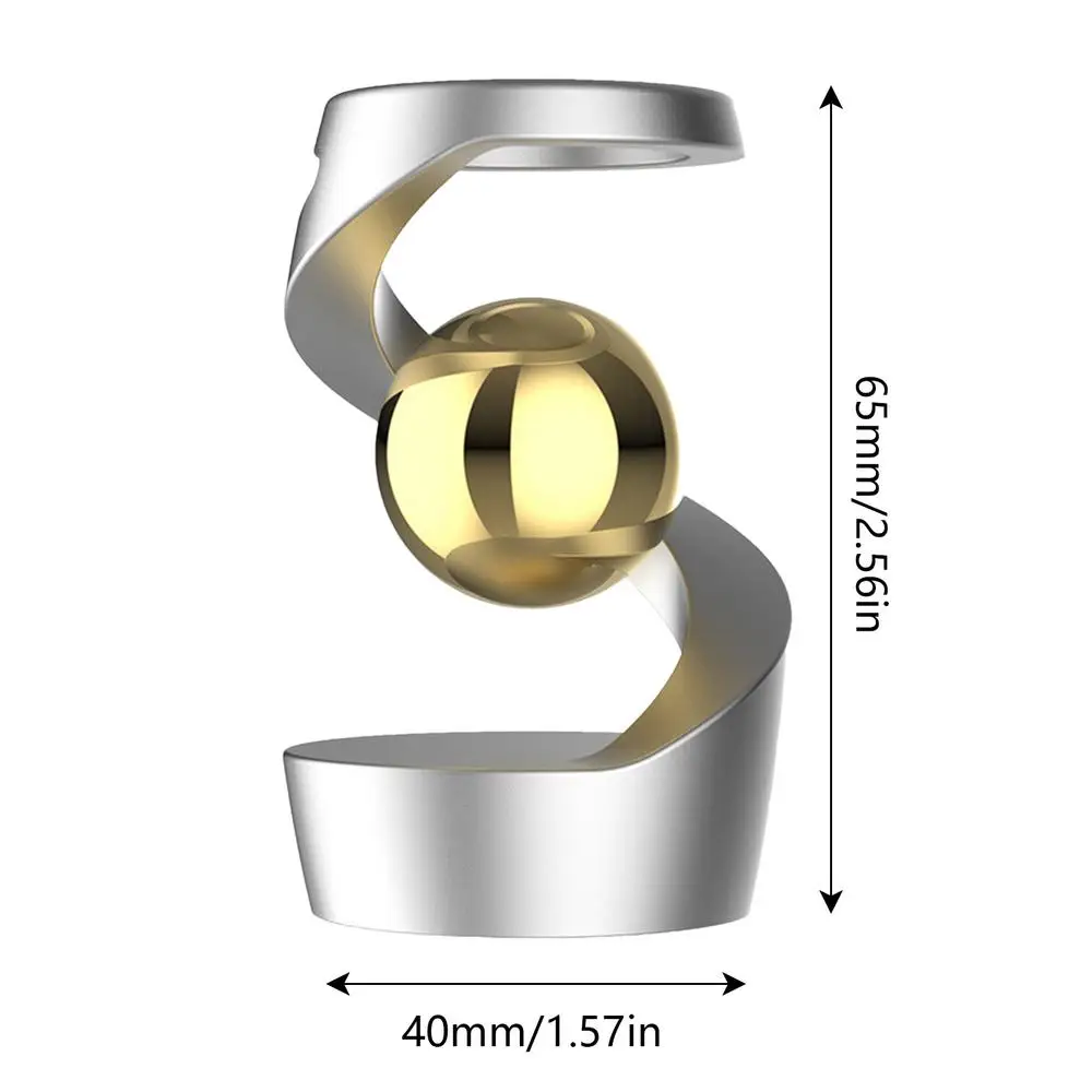 Metal Tabletop Floating Gyro Gravitys Defying Kinetics Desk Decor Suspended Gyroscope For Home Table Decoration - Image 9
