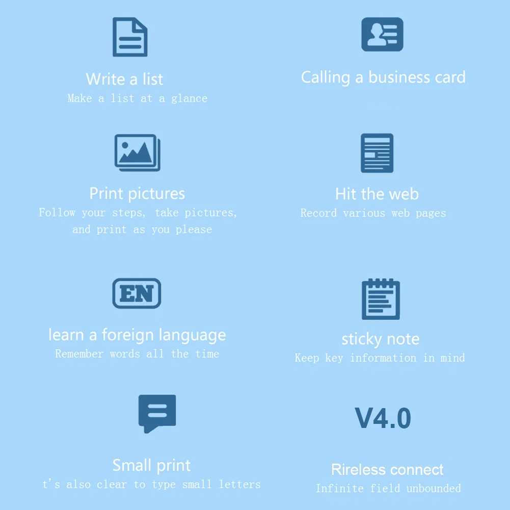 Mini Thermal Printer Wireless 200dpi Photo & Label Printer for Notes - Image 6