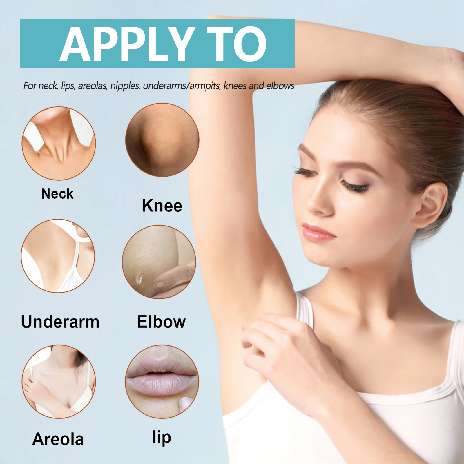 EELHOE Whitening Cream – Brightening for Dark Skin, Neck, Underarm & Body Care - Image 2