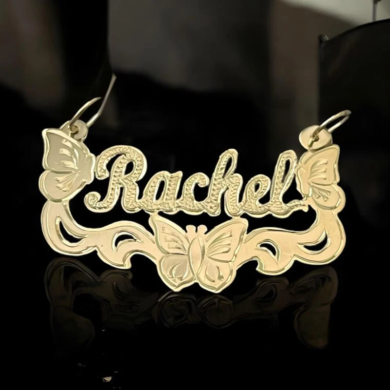 Personalized 18K Gold-Plated Name Necklace – Custom Pendant for Women - Image 2