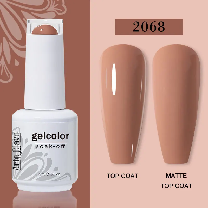 Arte Clavo 15ml Gel Nail Polish – 72 Color Soak-Off UV LED Varnish for Nail Art - Image 52