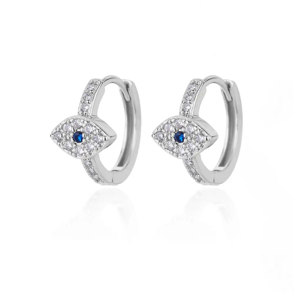 2024 Trending Zircon Colored Flower Hoop Earrings Stainless Steel Luxury Jewelry for Women - Image 25