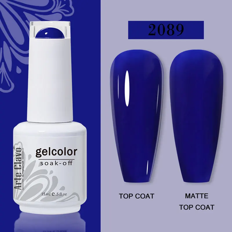 Arte Clavo 15ml Gel Nail Polish – 72 Color Soak-Off UV LED Varnish for Nail Art - Image 56