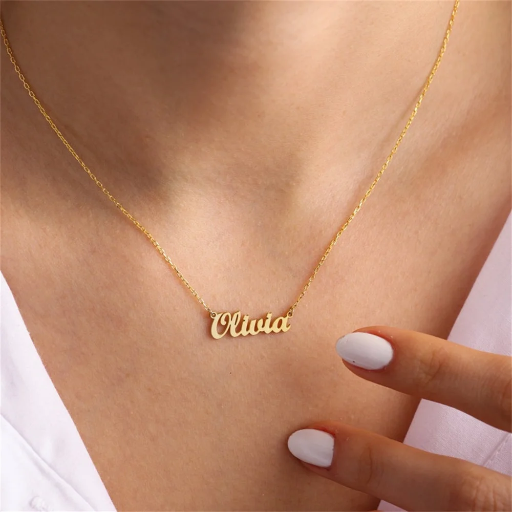 Personalized Stainless Steel Name Necklace – Custom Family & Friendship Pendant - Image 8