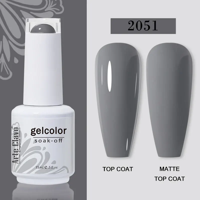 Arte Clavo 15ml Gel Nail Polish – 72 Color Soak-Off UV LED Varnish for Nail Art - Image 17