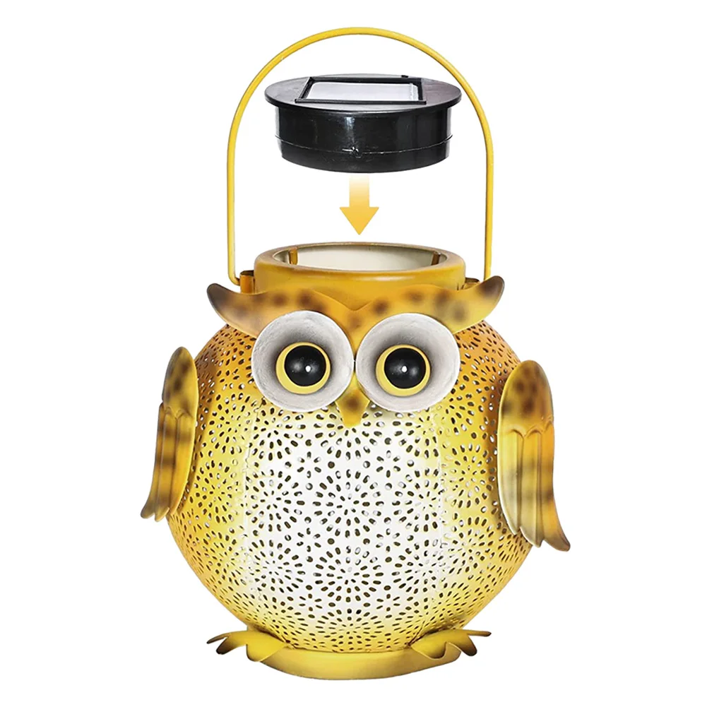 Iron Art Solar Hanging Lanterns – IP44 Waterproof, 600mAh Landscape Light for Balcony & Pathway - Image 7