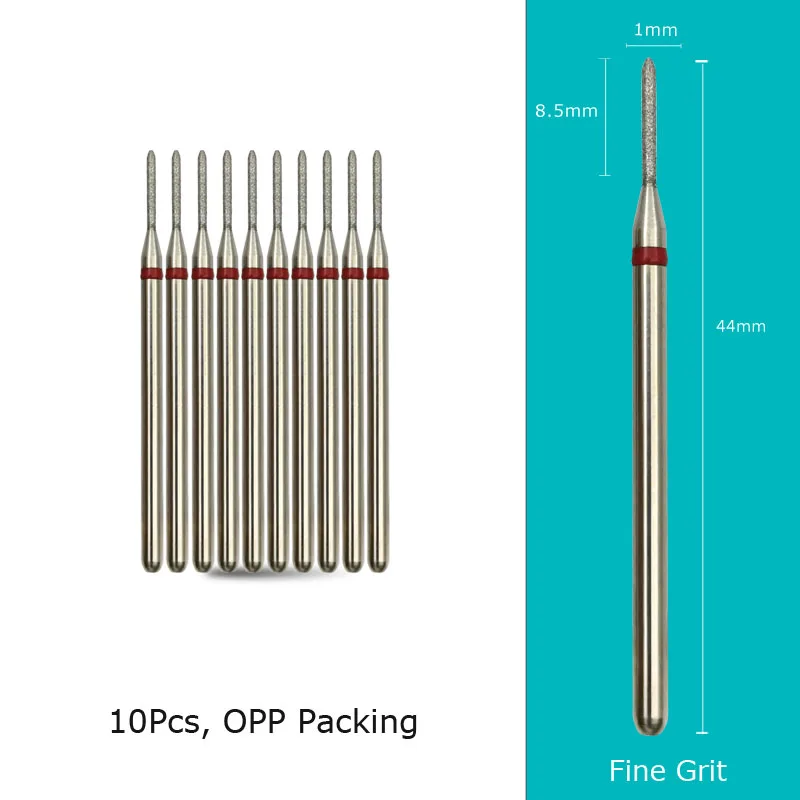 Diamond Nail Drill Bits 10‑Piece Set – 3/32″ Cuticle Burr for Manicure & Pedicure - Image 41
