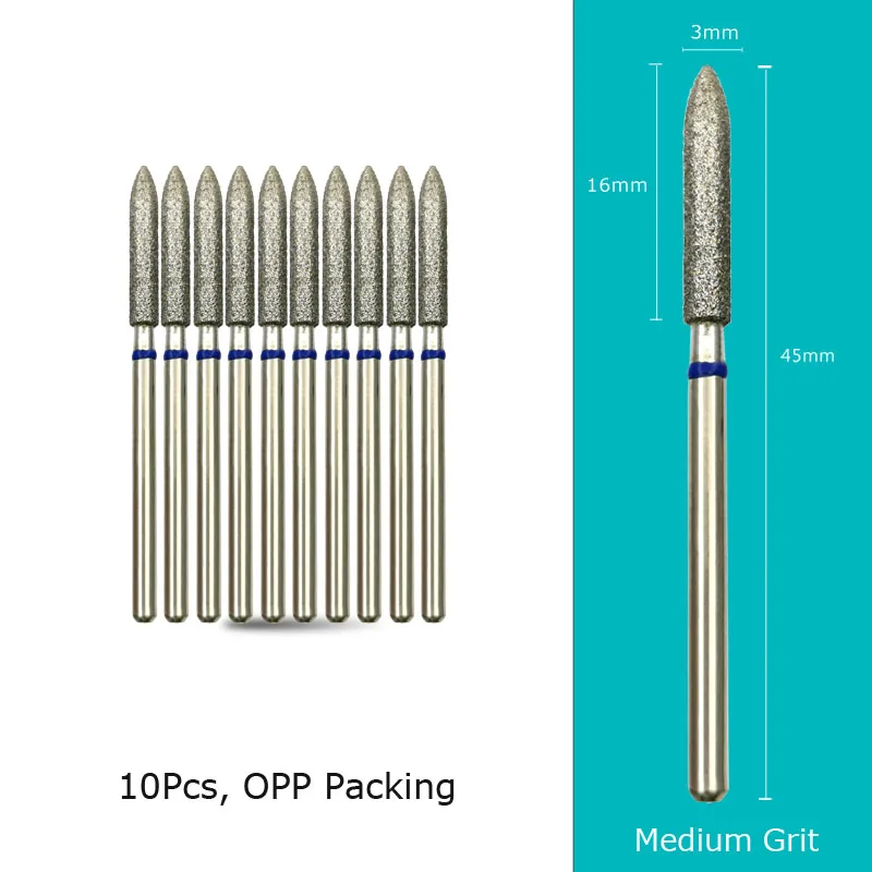 Diamond Nail Drill Bits 10‑Piece Set – 3/32″ Cuticle Burr for Manicure & Pedicure - Image 38