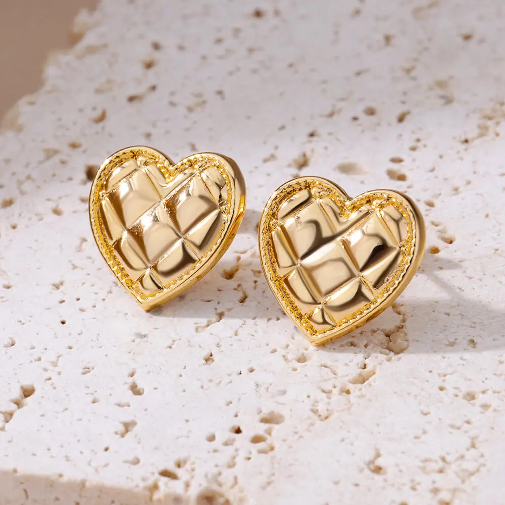 Stainless Steel Gold Hoop & Stud Earrings Set – Women's Aesthetic Jewelry - Image 17