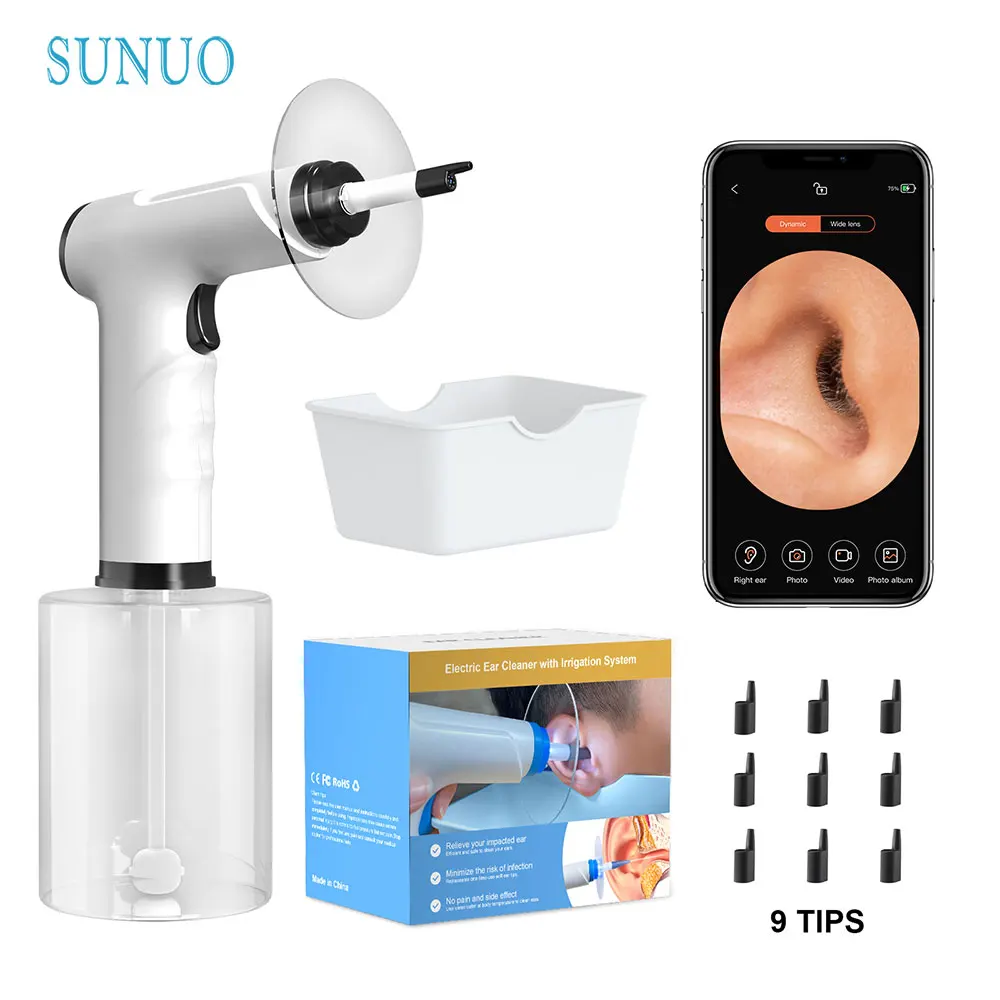Electric Ear Wax Removal Kit – 4 Pressure Modes, Safe & Effective Cleaning