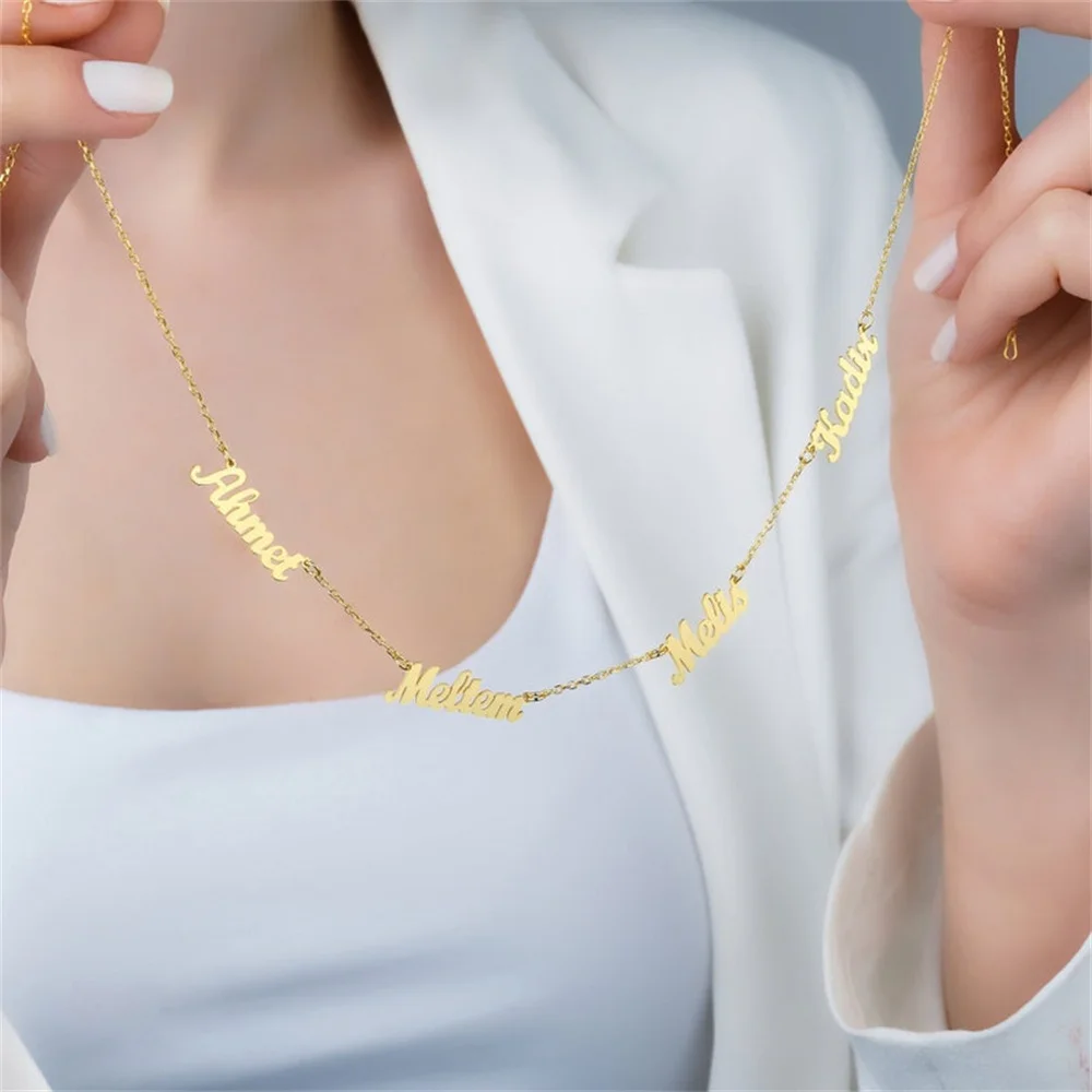 Personalized Stainless Steel Name Necklace – Custom Family & Friendship Pendant - Image 5