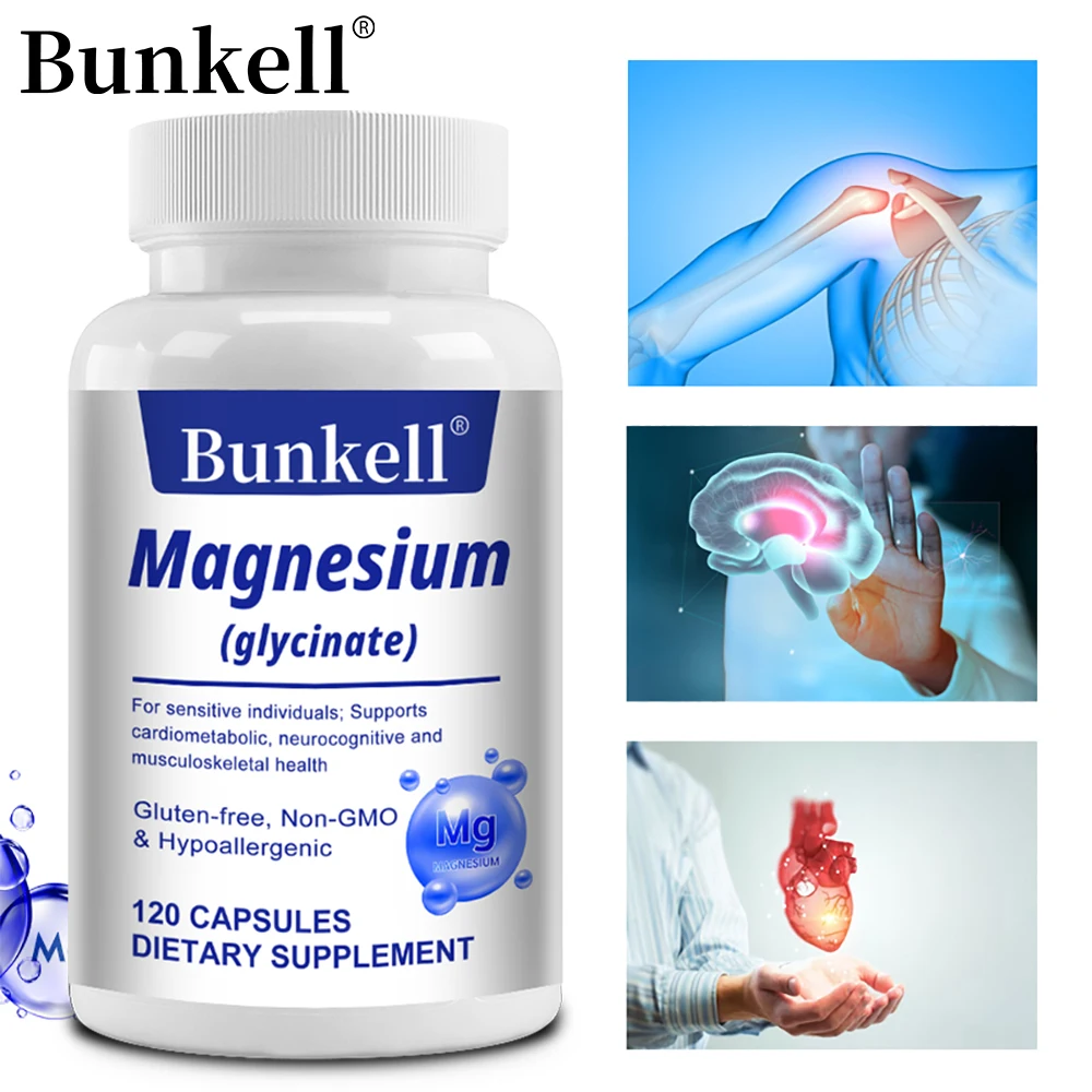 Magnesium Glycinate Supplement – High‑Absorption for Sleep, Muscle, Bone & Heart ома