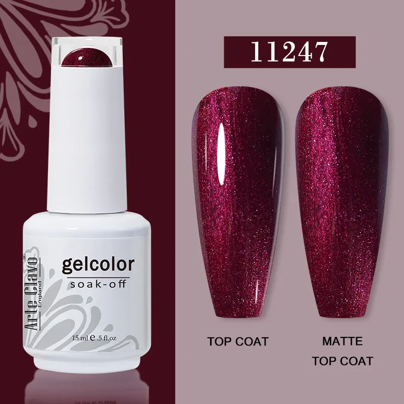 Arte Clavo 15ml Gel Nail Polish – 72 Color Soak-Off UV LED Varnish for Nail Art - Image 53