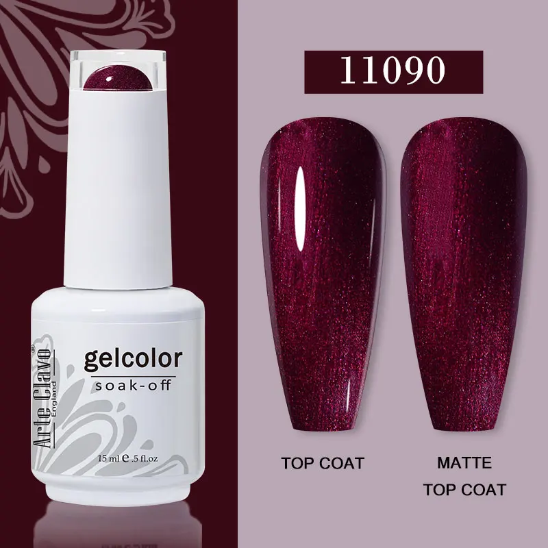 Arte Clavo 15ml Gel Nail Polish – 72 Color Soak-Off UV LED Varnish for Nail Art - Image 59