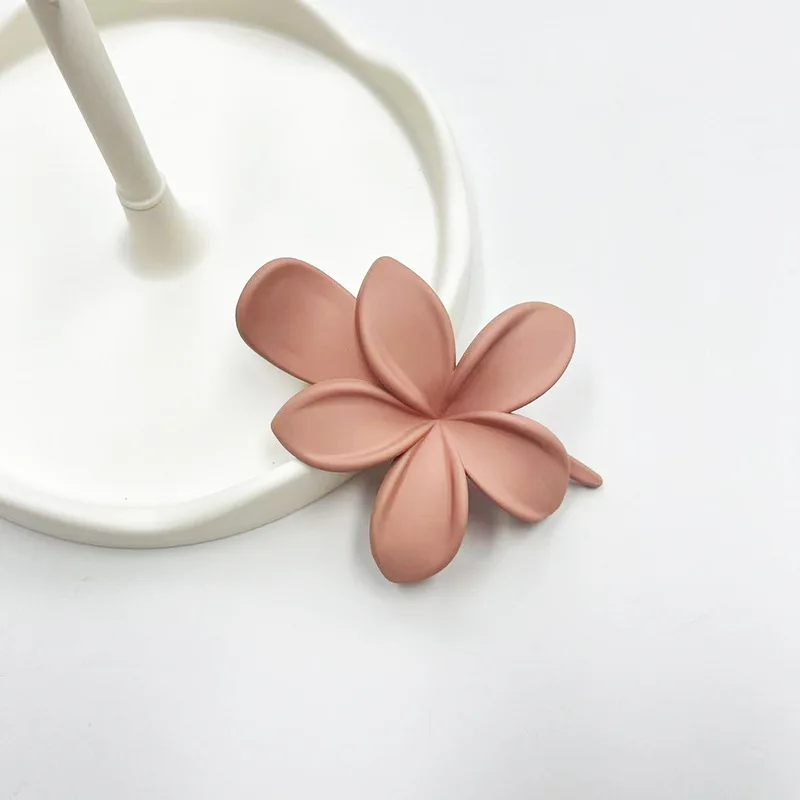 Fashion Frosted Plastic Flower Hair Clips Girls Hair Claw Duckbill No-Slip Barrettes Hairpins Accessories - Image 8