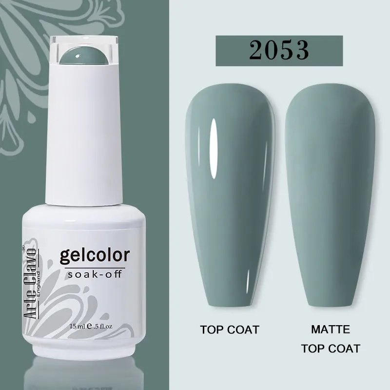 Arte Clavo 15ml Gel Nail Polish – 72 Color Soak-Off UV LED Varnish for Nail Art - Image 106