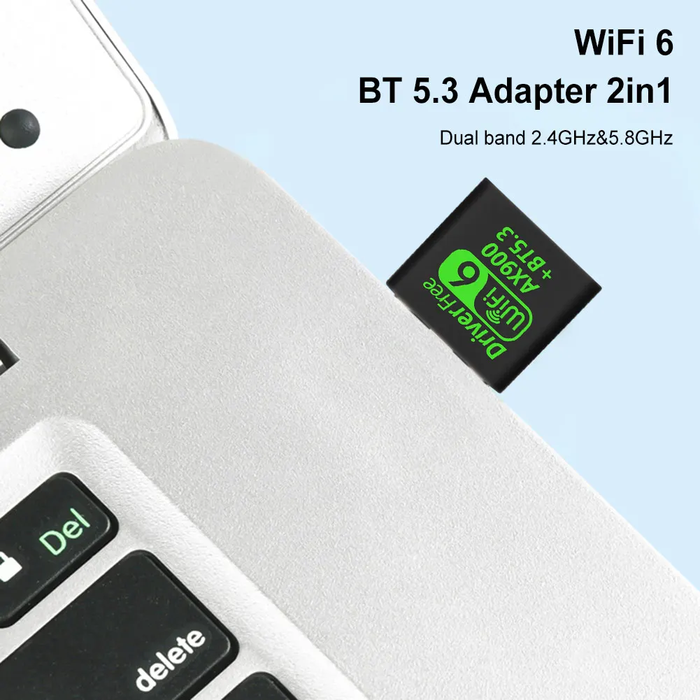 USB WiFi 6 Bluetooth 5.3 Adapter USB WiFi Network Wireless Wlan Receiver Dual Band 2.4/5.8GHz Mini USB WiFi Dongle Driver Free - Image 5