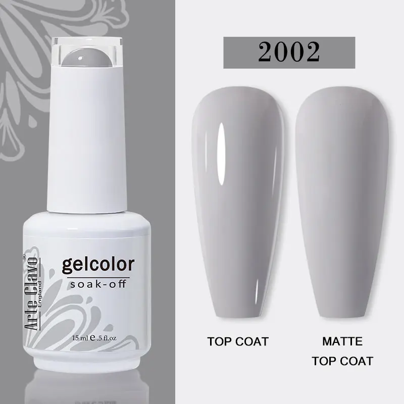 Arte Clavo 15ml Gel Nail Polish – 72 Color Soak-Off UV LED Varnish for Nail Art - Image 76