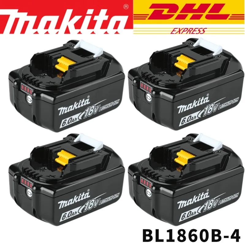Makita 18V 6000mAh Lithium ion Rechargeable Battery 18v drill Replacement Batteries BL1860 BL1830 BL1850 With DC18RC 3A Charger - Image 11