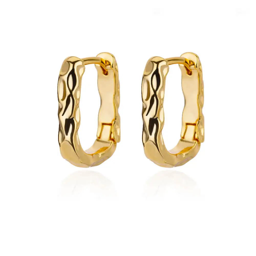 2024 Trending Zircon Colored Flower Hoop Earrings Stainless Steel Luxury Jewelry for Women - Image 30