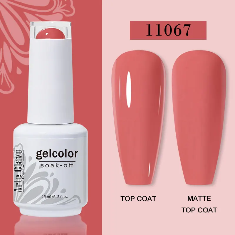 Arte Clavo 15ml Gel Nail Polish – 72 Color Soak-Off UV LED Varnish for Nail Art - Image 42