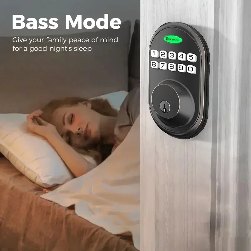 Fingerprint & Touchscreen Keyless Smart Lock – Keypad, One‑Touch & Remote Control - Image 3