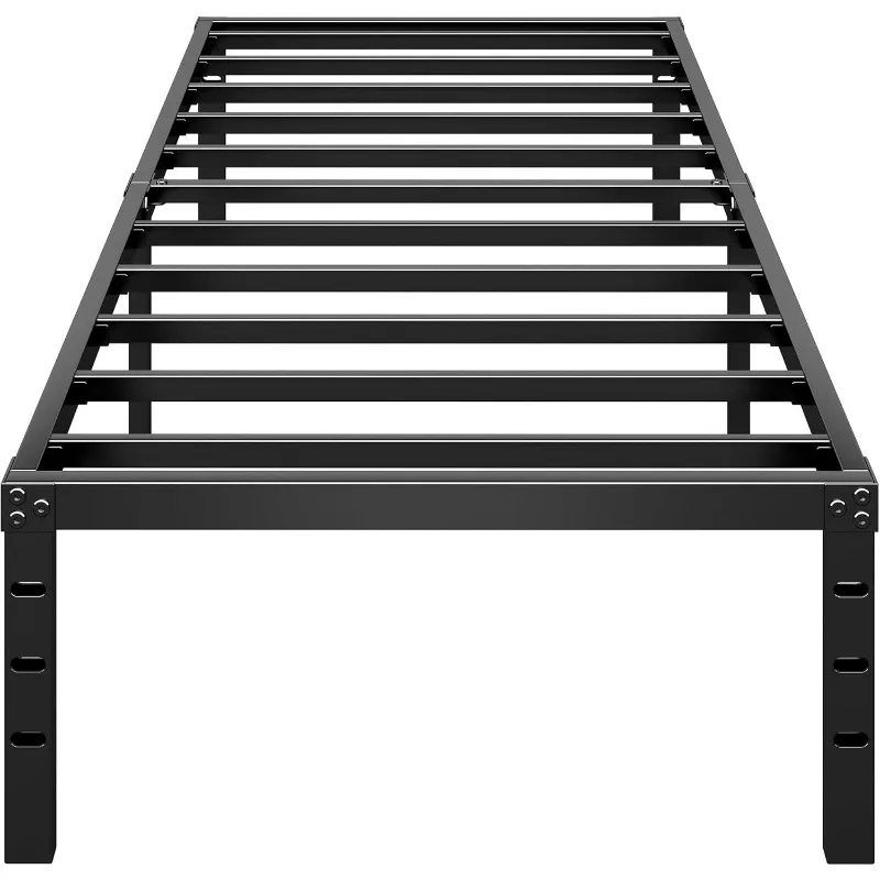 Metal Platform Bed Frame 14 Inch Tall Bed No Box Spring Needed, Heavy Duty Strong Support Slats,Easy to Assemble,Black - Image 3