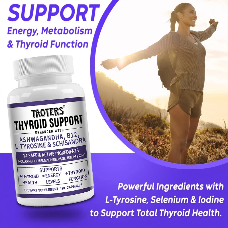 Taoters Thyroid Supplements – Boost Metabolism, Mood & Energy, Supports Thyroid Health - Image 3